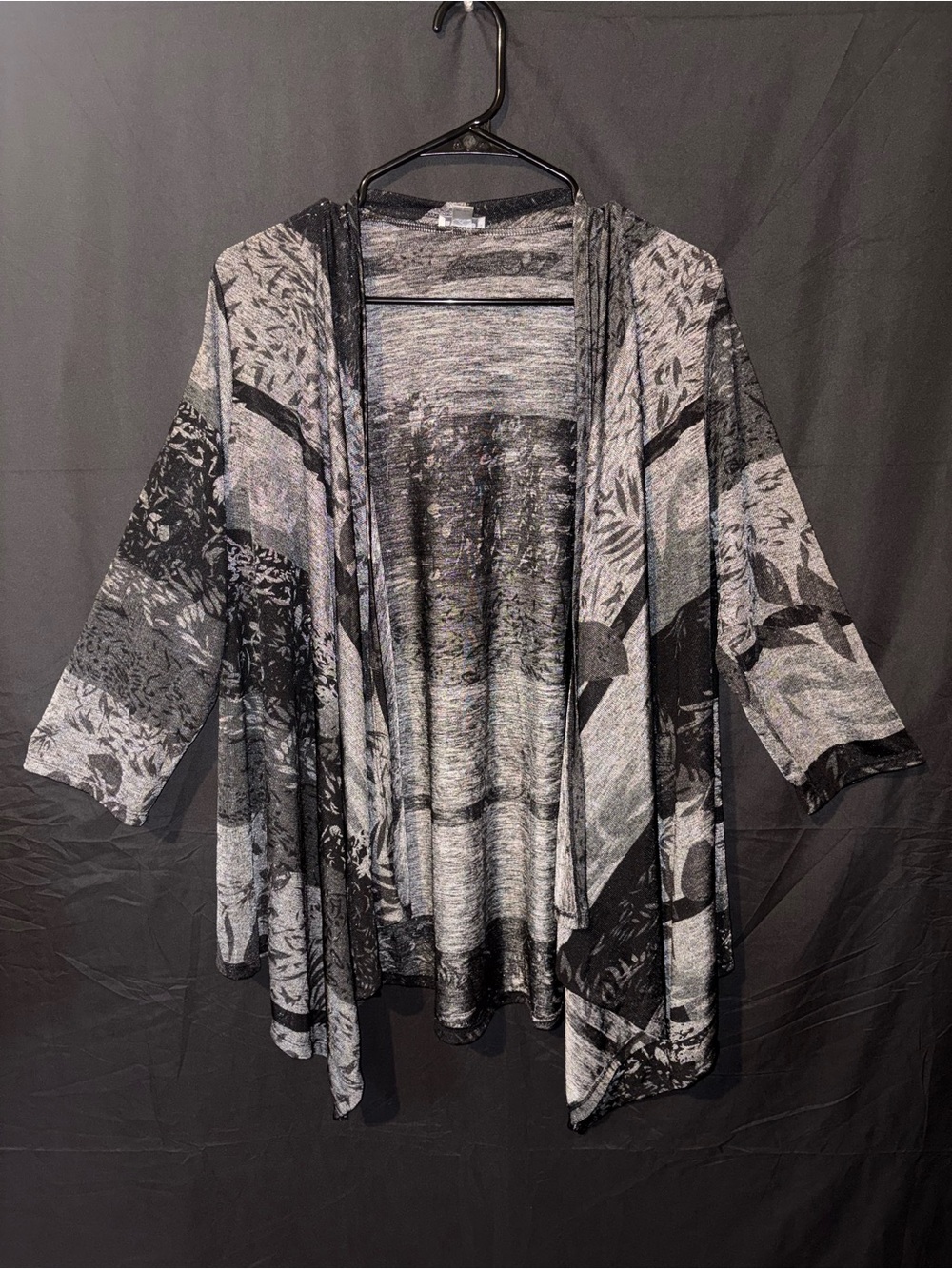 Avenue Open-Front Draped Cardigan